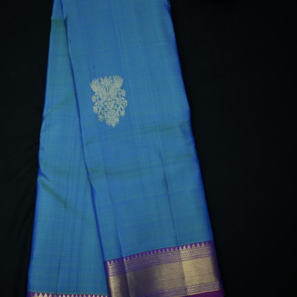 Kanchipuram Silk Blue Saree