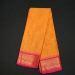 Handwoven Yellow Cotton Saree