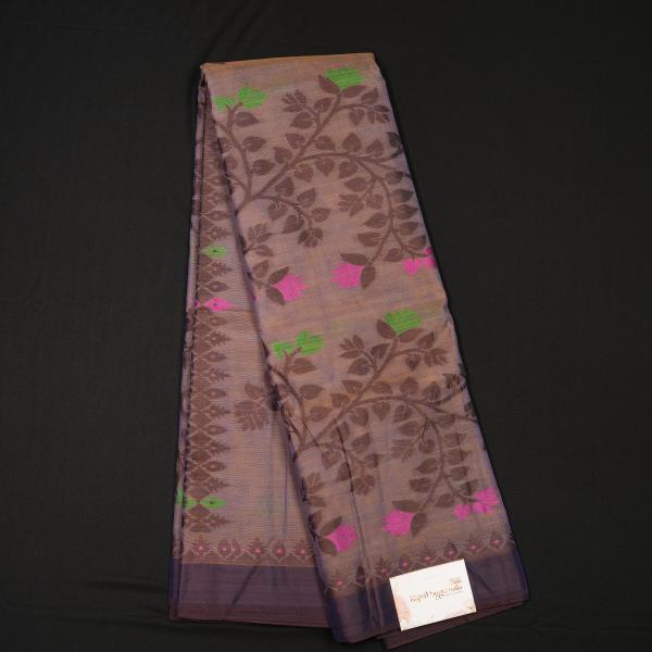 Handwoven Light Pink Cotton Saree
