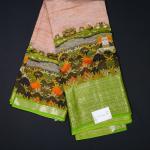 Mangalagiri Light Pink Digital Print Saree