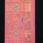 Uppada Silk Pink Jamdhani Saree