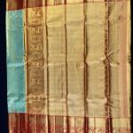 Kanchipattu Turquoise Blue Saree