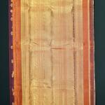 Kanchipattu Wine and Rust Saree
