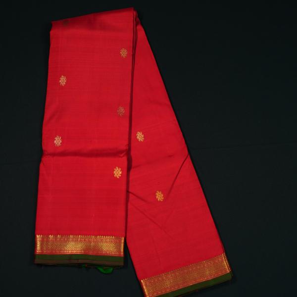 Kanchipattu Red Saree