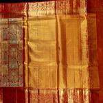 Kanchipuram Silk Tissue Red Saree