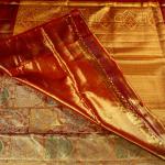 Kanchipuram Silk Tissue Red Saree