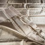 Kanchipuram Silk Silver Zari monotone tissue saree