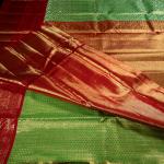 Kanchipuram Silk Green Brocade Saree