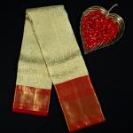 Kanchipuram Silk Light Lime Yellow Brocade Saree