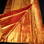 Kanchipuram Silk Gold Tissue Checks and Brocade Saree