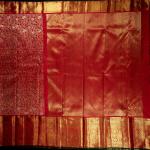 Kanchipuram Silk Red Brocade Saree
