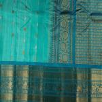 BABY BLUE SAREE WITH BLUE BORDER