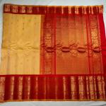 LIGHT MUSTARD YELLOW WITH RED BORDER