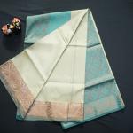 Beige Banana Silk Pashmina Saree