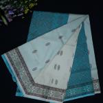 Beige Banana Silk Pashmina saree