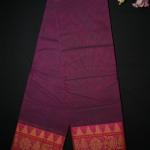 Purple Kanchi Handloom Cotton Saree