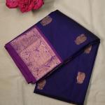 Kanchi Soft Silk Navy Blue Saree