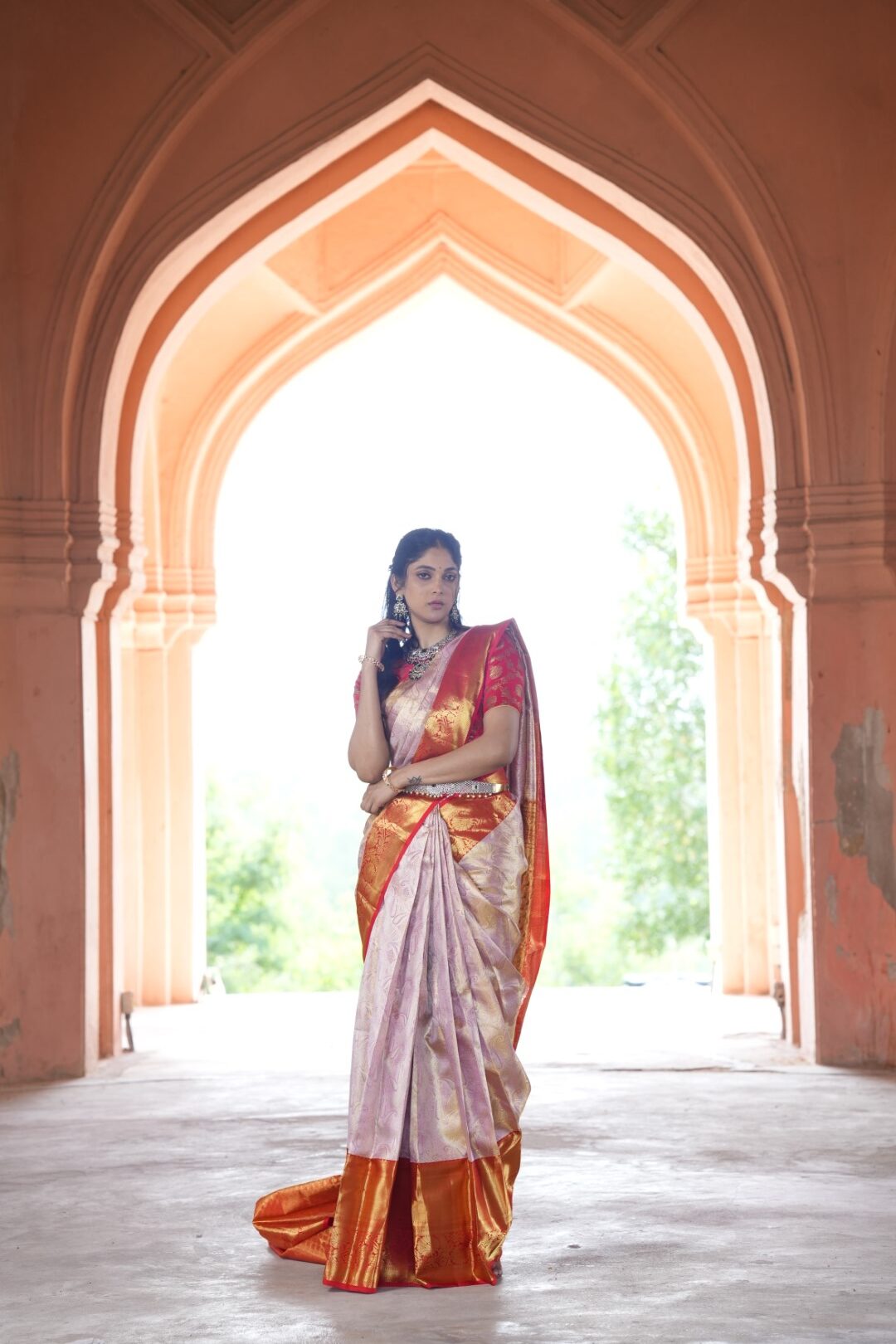 Premium Indian silk saree from the Rajivi Daggumalla collection